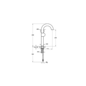 Смеситель для раковины высокий Liquid A42791 цвет хром-фото2