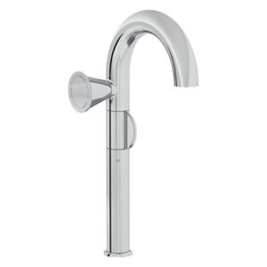 Смеситель для раковины высокий Liquid A42794 цвет хром-фото1
