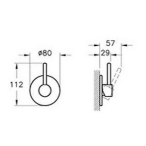 Смеситель встроенный Stop Valve A41457EXP цвет хром-фото2
