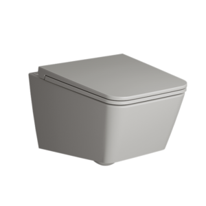 Унитаз подвесной Equal 7245B476-0075 безободковый матовый каменный серый-фото1
