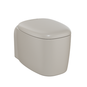 Унитаз подвесной Plural 7830B420-0075 безободковый матовый тауп-фото1