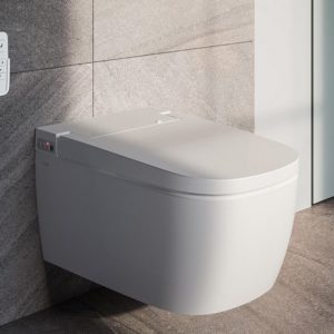 Унитаз подвесной с функцией биде V-care 5674B003-6193 безободковый белый-фото2