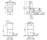 Унитаз с бачком Sento 9830B003-7204 безободковый белый микролифт-фото3