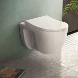 Унитаз с инсталляцией S40 9860B003-7200 безободковый белый кнопка белая-фото2