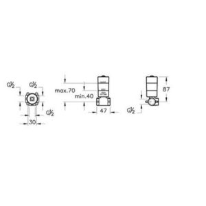 Встроенная часть смесителя Stop Valve A41455 цвет хром-фото2