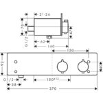 ShowerTablet Смеситель для душа 1 функция Хромированный 13102000-фото2