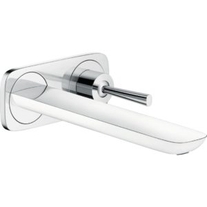 Внешняя часть смесителя для раковины hansgrohe PuraVida скрытого монтажа настенный 15085400 белый_хром-фото1