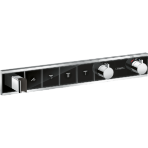 RainSelect Смеситель для душа с двумя рукоятками 4 функции Черный_хром 15357600-фото1