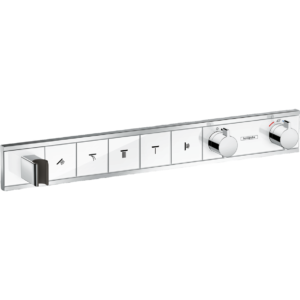 RainSelect Смеситель для душа с двумя рукоятками 5 функций белый_хром 15358400-фото1