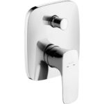Внешняя часть смесителя для ванны hansgrohe PuraVida скрытого монтажа 15445000 хром-фото1