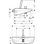Смеситель для ванны hansgrohe PuraVida 15472000 хром-фото2