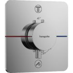 Термостат hansgrohe ShowerSelect Comfort Q для скрытого монтажа на 2 функции 15583000 хром-фото1