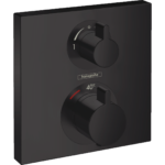 Ecostat Square Смеситель для душа с двумя рукоятками 2 функции Матовый черный 15714670-фото1