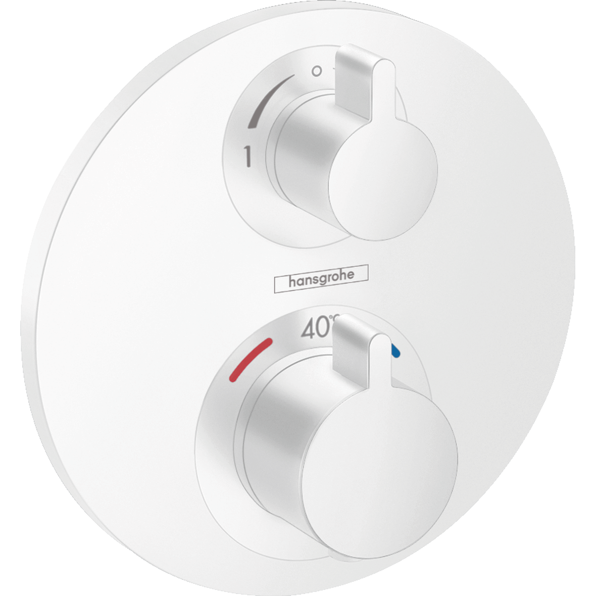 Ecostat S Смеситель для душа с двумя рукоятками 2 функции Матовый белый 15758700-фото1 Ecostat S Смеситель для душа с двумя рукоятками 2 функции Матовый белый 15758700-фото1