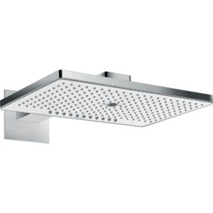 Верхний душ hansgrohe Rainmaker Select 460 3jet с настенным кронштейном скрытого монтажа 24007400 белый_хром-фото1