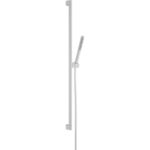 Душевой гарнитур hansgrohe Pulsify S 100 1jet EcoSmart со штангой 90 см 24383700 матовый белый-фото1