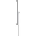 Душевая штанга hansgrohe Unica S Puro 650 мм со слайдером и шлангом Isiflex 1600 мм 24402000 хром-фото1