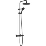 Душевая система hansgrohe Vernis Blend 240 1jet с термостатом 26426670 матовый черный-фото1