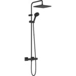 Душевая система hansgrohe Vernis Shape 240 1jet с термостатом 26427670 матовый черный-фото1