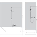 Душевой гарнитур hansgrohe Crometta 100 1jet со штангой 90 см 26658400 белый_хром-фото4