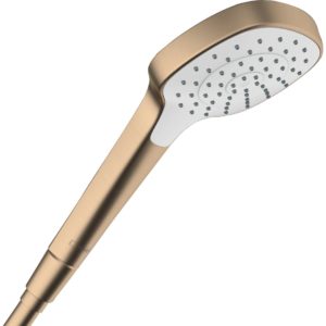 Ручной душ hansgrohe Croma E 110 1jet EcoSmart 26815140 шлифованная бронза-фото1