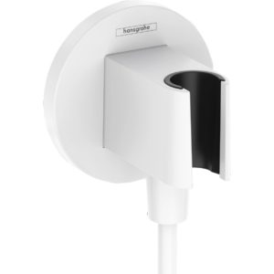 Шланговое подключение hansgrohe FixFit Porter S с держателем для душа 26888700 матовый белый-фото1