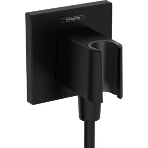 Шланговое подключение hansgrohe FixFit Porter E с держателем для душа 26889670 матовый черный-фото1