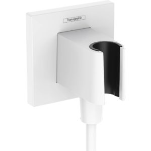 Шланговое подключение hansgrohe FixFit Porter E с держателем для душа 26889700 матовый белый-фото1
