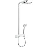 Душевая система hansgrohe Raindance Select E 300 2jet EcoSmart с термостатом ShowerTablet Select 300 27283400 белый_хром-фото1