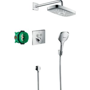 Душевая система hansgrohe Raindance Select E 300 2jet скрытого монтажа с термостатом 27296000 хром-фото1