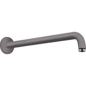 Душевой кронштейн hansgrohe настенный 389 мм 27413340 шлифованный черный хром-фото1