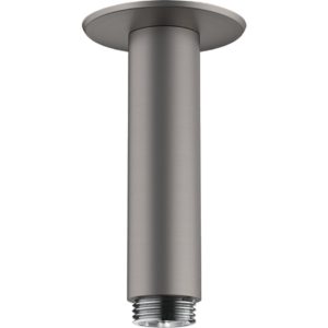 Душевой кронштейн hansgrohe потолочный 100 мм 27479340 шлифованный черный хром-фото1