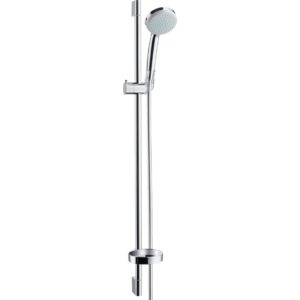 Душевой гарнитур hansgrohe Croma 100 4jet Vario EcoSmart со штангой 90 см и мыльницей 27653000 хром-фото1