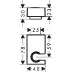 Держатель для душа Держатель ручного душа Porter E 28387000-фото4