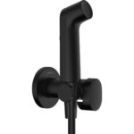 Гигиенический душ hansgrohe 1jet S со смесителем держателем и шлангом 125 см 29232670 матовый черный-фото1