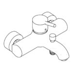 Talis S Смеситель для ванны 2 функции Хромированный 32420000-фото6