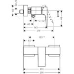 Metropol Смеситель для душа 1 функция Хромированный 32560000-фото2