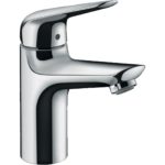Смеситель для раковины hansgrohe Novus 100 CoolStart со сливным клапаном Push-Open 71032000 хром-фото1