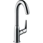Смеситель для раковины hansgrohe Novus 240 с поворотным изливом со сливным гарнитуром 71126000 хром-фото1
