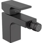 Смеситель для биде hansgrohe Vernis Shape с металлическим сливным гарнитуром 71219670 матовый черный-фото1