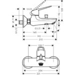 Смеситель для ванны hansgrohe Novus Loop 71340000 хром-фото2