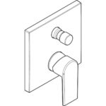 Vernis Shape Смеситель для ванны 2 функции Хромированный 71469000-фото3
