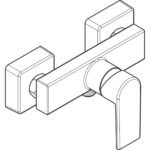 Vernis Shape Смеситель для душа 1 функция Хромированный 71650000-фото4