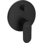 Внешняя часть смесителя для ванны hansgrohe Rebris S скрытого монтажа с защитной комбинацией EN1717 72467670 матовый черный-фото1