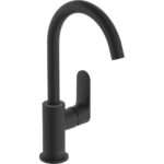 Смеситель для раковины hansgrohe Rebris S 210 с поворотным изливом со сливным гарнитуром 72536670 матовый черный-фото1