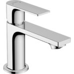 Смеситель для раковины hansgrohe Rebris E 80 со сливным гарнитуром 72550000 хром-фото1