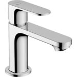 Смеситель для раковины hansgrohe Rebris S 80 CoolStart с металлическим сливным гарнитуром 72584000 хром-фото1