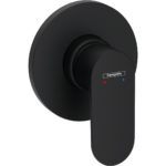 Внешняя часть смесителя для душа hansgrohe Rebris S скрытого монтажа 72649670 матовый черный-фото1