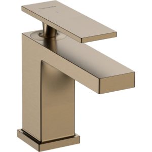 Смеситель для раковины hansgrohe Tecturis E 80 CoolStart EcoSmart 73001140 шлифованная бронза-фото1