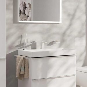 Смеситель для раковины hansgrohe Tecturis E 80 EcoSmart CoolStart 73001700 матовый белый-фото2